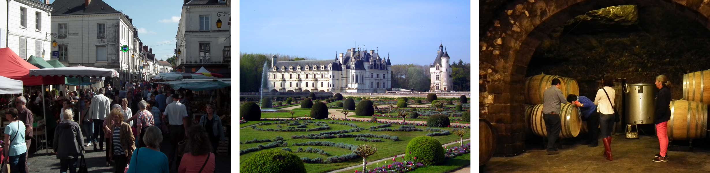 Loches Market, Magnificent Chenonceau, and a wine cave